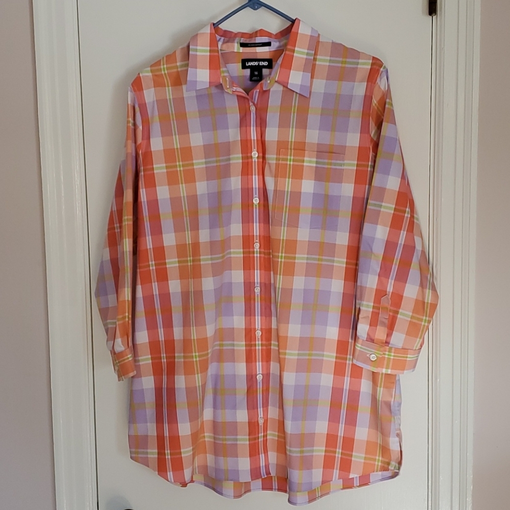 Women's Lands End Button Down Shirt